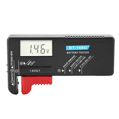 Image of Battery Tester Digital LCD for AA/AAA/C/D/9V/1.5V Button Cell Volt