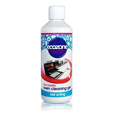 Image of Ecozone Oven Cleaning Gel, Powerful Cooker, Hob &amp; BBQ Cleaner Solution, Non Caustic, Effective Fast Acting, Odour Free Abrasive Kit, with Natural Ingredients, Vegan Friendly Formula (500ml)