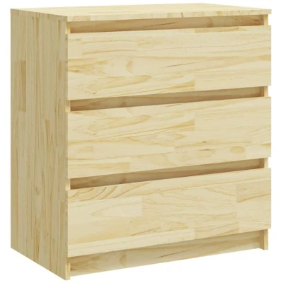 Image of vidaXL Bedside Cabinet 60x36x64 cm Solid Pinewood