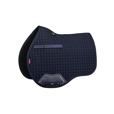Image of LeMieux General Purpose Cotton Square Saddle Pad English Pads for Horses Equestrian Riding Equipment and Accessories (Navy Large)