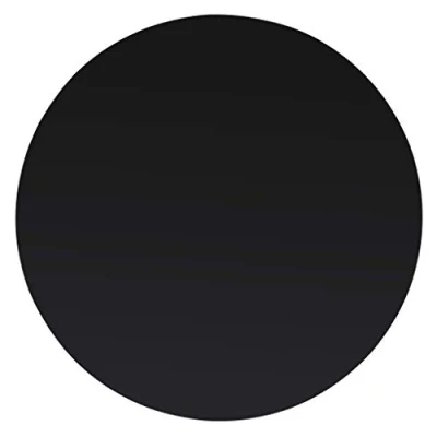 Image of vidaXL Tempered Glass Round Table Top 500 mm Diameter, Durable &amp; Easy to Clean Surface, Black