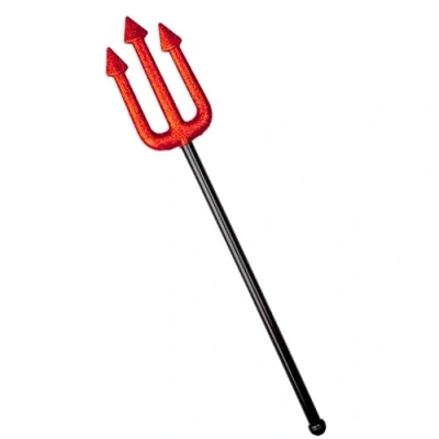 Image of Wicked Costumes Red Sparkle Devils Trident Fancy Dress Costume Accessory