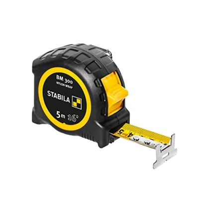 Image of Stabila BM 300, 5 cm/inc Sale BM300, m / 16 Inch Pocket Tape Measure, Black/Yellow,BM 5, Skala