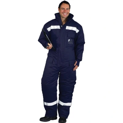 Image of Portwest ColdStore Coverall, Color: Navy, Size: Large, CS12NARL