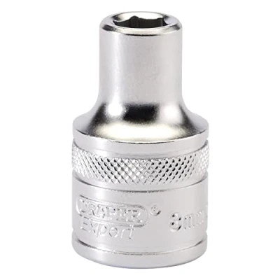 Image of Draper 6 Point Metric Socket, 1/2&quot; Sq. Dr., 8mm