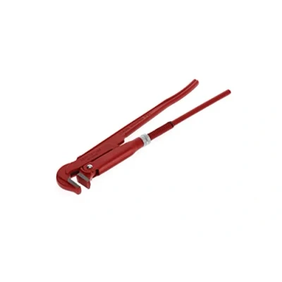 Image of GEDORE red 90 Angled pipe wrench, Clamping width 55 mm/1 1/2&quot;, Swedish, Solidly built, Offset teeth, R27100015