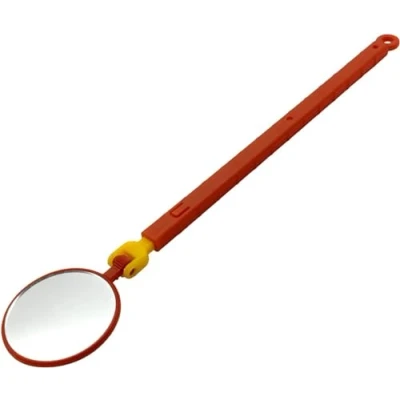 Image of ZKTOOL 1000V Insulated Inspection Mirror Set, Telescopic Mirrors for Hybrid and Electric Vehicles, Portable Round 180 Degree Rotating 40MM