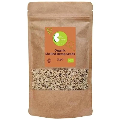 Image of Organic Shelled Hemp Seeds Certified by Busy Beans (1kg)