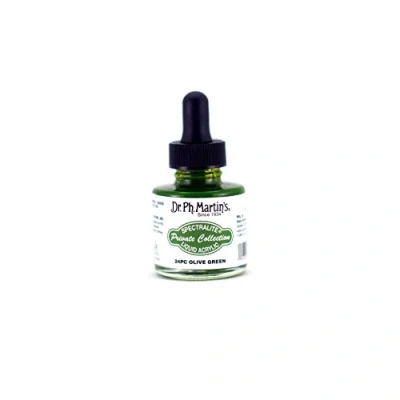 Image of Dr. Ph. Martin&#039;s Liquid Ink, Olive Green, 1oz