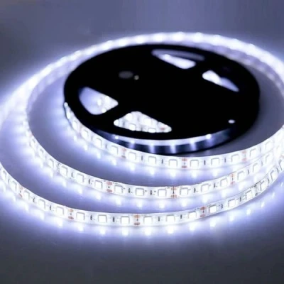 Image of iNextStation Cool White LED Strip Light,16.4ft/5M 12V 6500K SMD5050 300LEDs IP65 Waterproof Cuttable Flexible Tape Light for Kitchen Bar Cabinet Mirror Decor (No Power Supply/Plug)