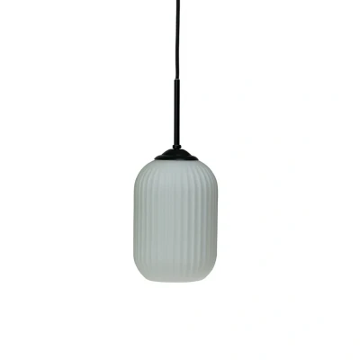 Image of Dyberg Larsen Riflet hanging light made of glass, Ø 20 cm