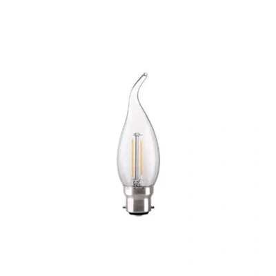 Image of Kosnic Bent Tip Clear LED Filament Candle 2700K 4W B22