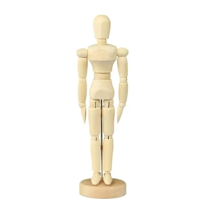 Image of Mannequin Body, Wooden Manikin Body Drawing Artist with Stand and Flexible Joints for Decoration Sketching &amp; Painting (5.5&quot;)