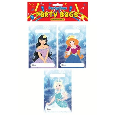 Image of henbrandt Party Bag Ice Princess 15 X 22cm 3 Astd design (pack of 12)