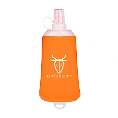 Image of UTOBEST Soft Flask Running Water Bottle Collapsible for Trail Hydration Pack Hiking Cycling Climbing 250ML