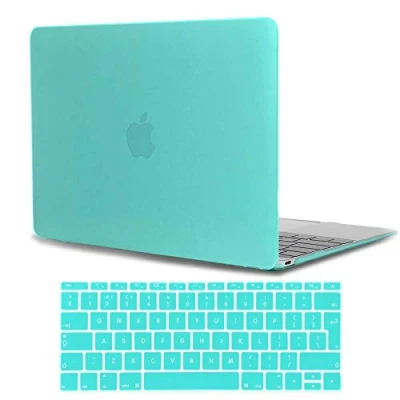 Image of FINDING Case MacBook Retina 12&quot; Model: A1534 (latest 2017/2016/2015),Matte Plastic Hard For 12 inch with display + UK/EU layout Silicone Keyboard Cover (Egg blue)