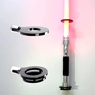 Image of WANLIAN lightsaber rack wall mounted vertical display stand levitation sword most compatible(Black 1 hole)