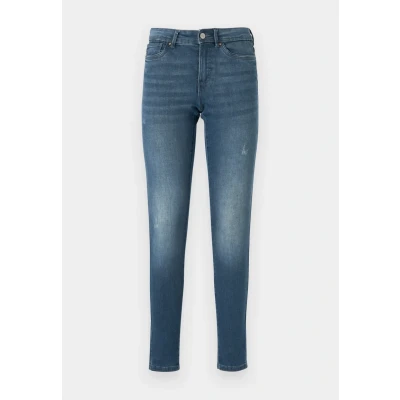 Image of ONLY Onlwauw LIFE MID SK DNM BJ777 NOOS Jeans Skinny Fit, Women&#039;s, Size: Lx30, Blue black denim