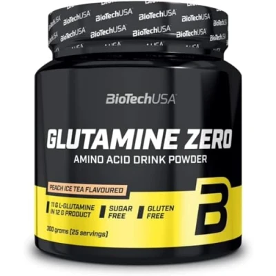 Image of Bio Tech USA Glutamine Zero Supplement, 300 g, Peach Ice Tea