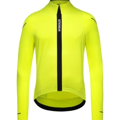 Image of GORE WEAR Spinshift Thermo Long Sleeve Jersey Mens Neon Yellow