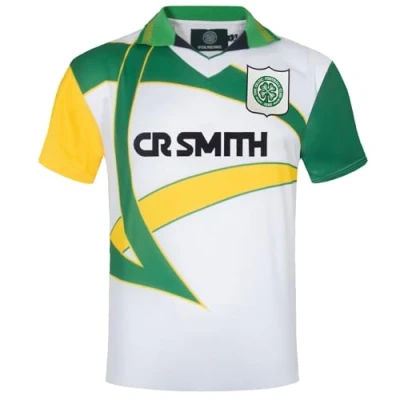 Image of Celtic FC Mens Away Retro Shirt White XXL
