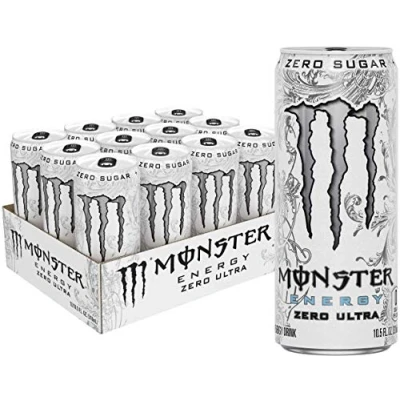 Image of Monster Energy Zero Ultra, Sugar Free Drink, 10.5 Ounce (Pack of 12)