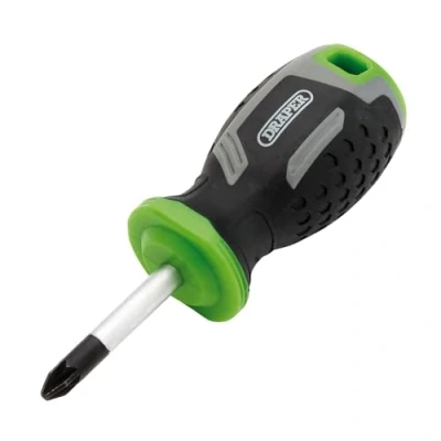 Image of Draper Pozi Soft Grip Screwdriver, PZ2 x 38mm 13368 Magnetic Tip, CRV Blade