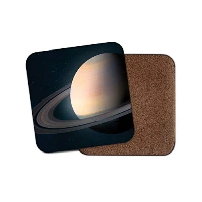 Image of 1 x Saturn Planet Coaster Solar System Space Universe Galaxy Dad Mum #15314
