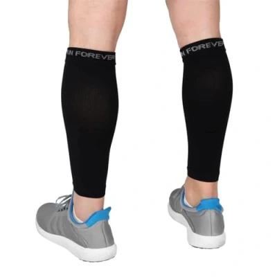 Image of Calf Compression Sleeve Leg Socks for Shin Splint, &amp; Pain Relief Men, Women, and Runners Guard Running, Cycling, Maternity, Travel, Nurses (Black, XL)