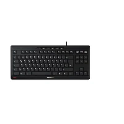Image of CHERRY STREAM Keyboard TKL, Wired without Numeric Keypad, German Layout (QWERTZ), Quiet Keystrokes, Unique Typing Experience, Black