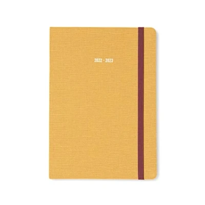 Image of Letts of London Raw A5 Academic 2022/2023 Week to View Diary Mustard, 23 031730