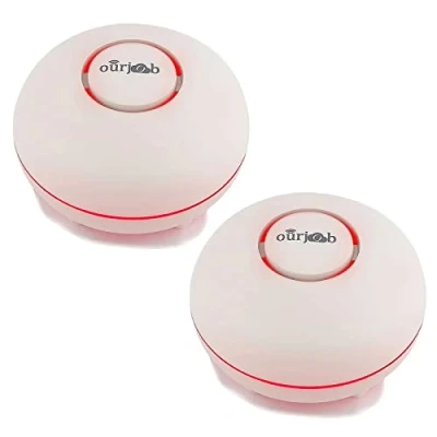 Image of Water Leak Detector Ourjob Alarm Surveillance Systems Detectors for Home Security, Kitchen，Bathroom, Basement (2PCS)