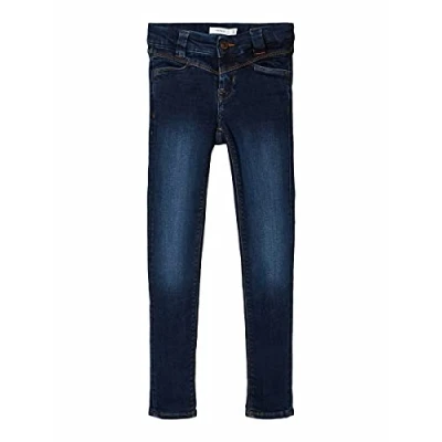 Image of NAME IT Girl&#039;s Nkfpolly Dnmbatay 3405 Bru Pant Bet Noos Trousers, Dark Blue Denim, 2 3 Years
