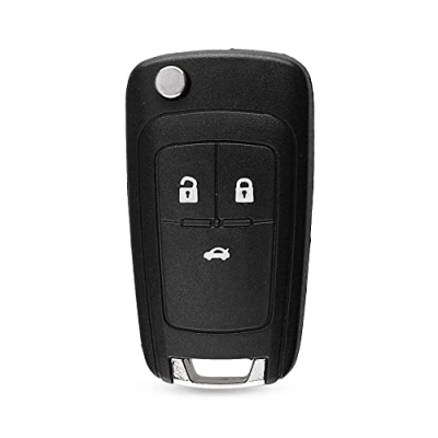 Image of Kelay 3 Buttons Car Key Fob Case Remote Control Replacements Compatible for Opel Vauxhall Buick Astra Insignia Vectra Chevrolet Cruze Aveo Spark Captiva Orlando (1 Pcs)