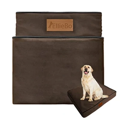 Image of Ellie Bo Dog Bed Cover for 60 inch Cage/Crate Brown Waterproof