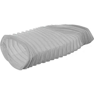 Image of 220x55mm / 1m PVC Flexible Ducting Ventilation Rectangular Duct Hose for Tumble Dryer, Cooker Hood, Extractor Fan, Air Conditioner