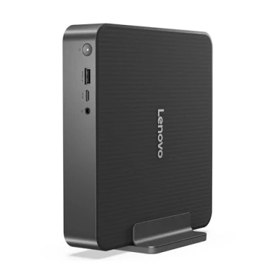 Image of LENOVO IdeaCentre Mini Desktop PC Intel®Core 7, 1 TB SSD, Black, Silver/Grey