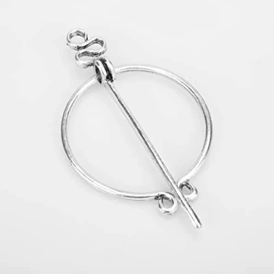 Image of HCMA Norse Viking Brooch Vintage Medieval Nordic Shawl Pins Accessories Belt Scarf Buckle Coat Cloak Jewelry