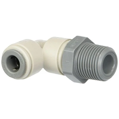 Image of John Guest Swivel Elbow 5/16 inch Tube OD x 3/8 NPTF Thread (one Supplied)
