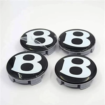 Image of 4 PCS Car Wheel Center Hub Caps, for Bentley Continental GT/Speeding 69mm Centre Caps Exterior Trim Accessories Tyre Protect
