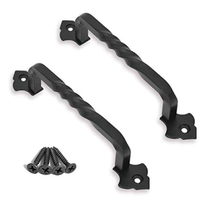 Image of Ouvin 2 Pack Barn Door Pull Handle Hardware for Wooden Garden Gate Shed Cabinet (5inch)