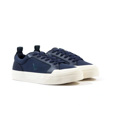 Image of Lyle &amp; Scott Mens 1874 Navy Trainers Size UK 8