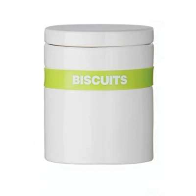 Image of Lime Silicone Band Biscuit Jar Premier Housewares