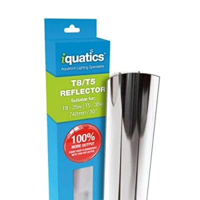 Image of iQuatics T8 Aluminium Reflector Increased output by up to 100%, 25W Twin Pack