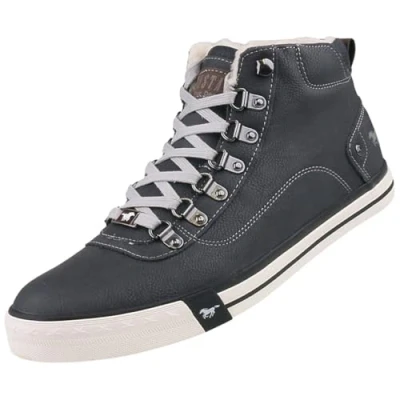 Image of Mustang Men&#039;s 4103 601 Hi Top Trainers, Schwarz, 8 UK