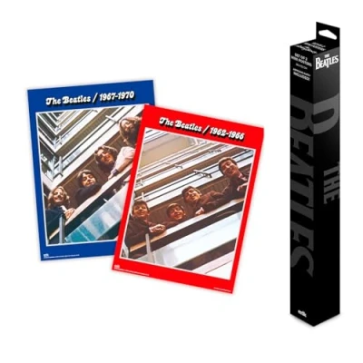 Image of Grupo Erik Poster The Beatles Set of 2 Mini Posters 15 x 20.5 inches / 38 52 cm Art Shipped Rolled Up In A Protective Box Gifts