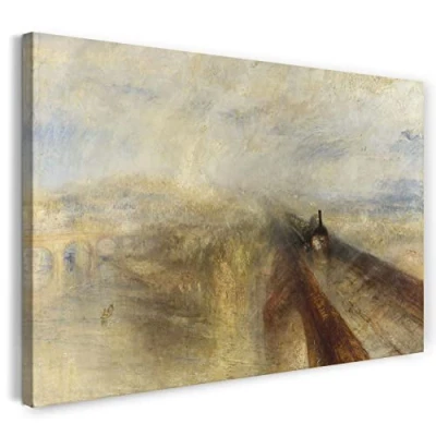 Image of Canvas Print (120x80cm): William Turner Rain Steam and Speed