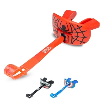 Image of Marvel Spider Man Lip Guard, Football Mouth Guard with Connected Strap, Pacifier Protector Adult and Junior, American Football, Lacrosse