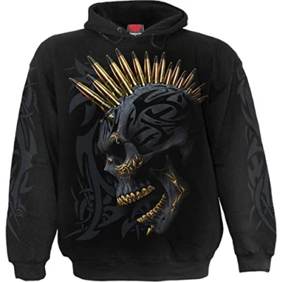Image of Spiral Black Gold Hoody M