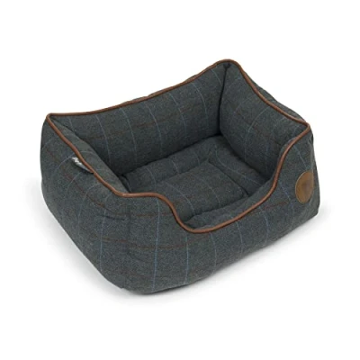 Image of Petface Twilight Tweed Square Bed (Small)